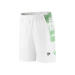 Ropa de tenis Dunlop Dunlop Game 6in Shorts Hombres-verde oscuro, blanco