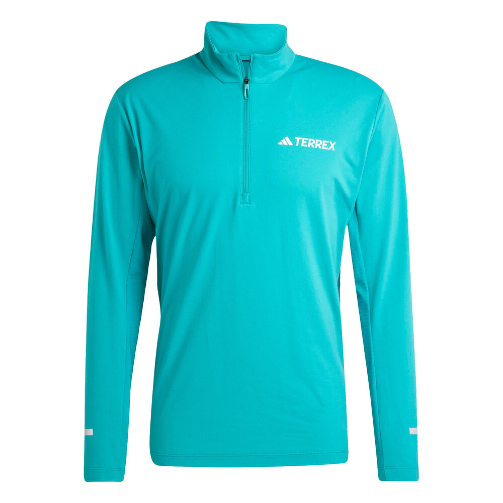 adidas Terrex XPR Half-Zip Camiseta De Running Hombres-Verde
