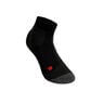 TE2 Short Calcetines De Tenis Mujeres-Negro,Gris Oscuro