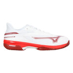 Zapatillas de tenis Mizuno Mizuno  Wave Exceed Court Zapatilla tierra batida Hombres - blanco, rojo