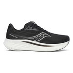 Zapatillas para correr Saucony Saucony Ride 18 Wide Zapatilla Neutral Hombres-Negro,Blanco