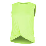 Ropa Lucky in Love Lucky in Love Twist Front Camiseta De Tirantes Mujeres-Verde Neón