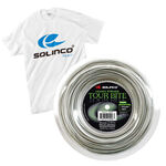 Solinco Solinco Tour Bite Bobinas De Cordaje 200m-Plateado