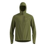 Ropa Odlo Odlo Zeroweight Dual Dry PK Waterproof Chaqueta para correr Hombres-verde