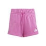 Essentials Shorts Niños-Rosa,Blanco