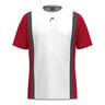 Club 25 Tech Camiseta De Manga Corta Hombres-Rojo,Blanco