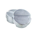 Accesorios De Pista Tegra Deckel f. Tennispfosten Alu, rund,  Paar