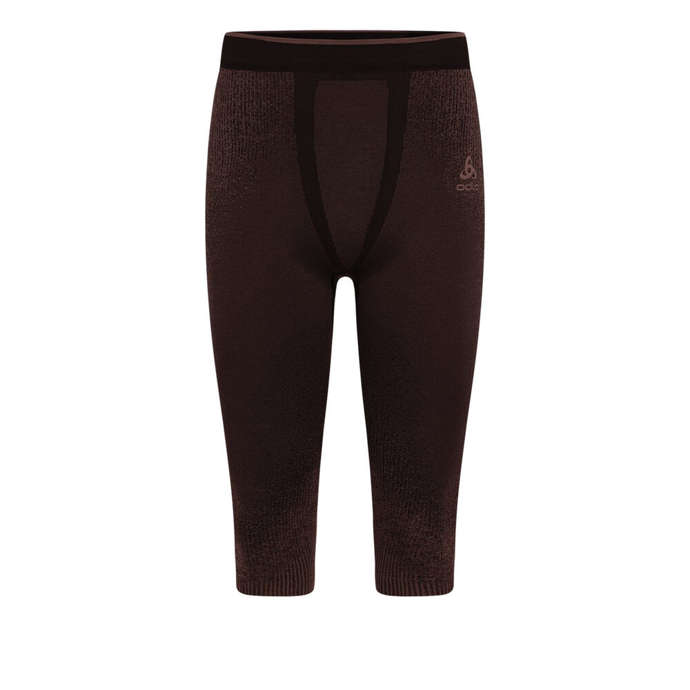 Odlo Performance Warm Blackcomb 3/4 Mallas Para Correr Hombres-Marrón