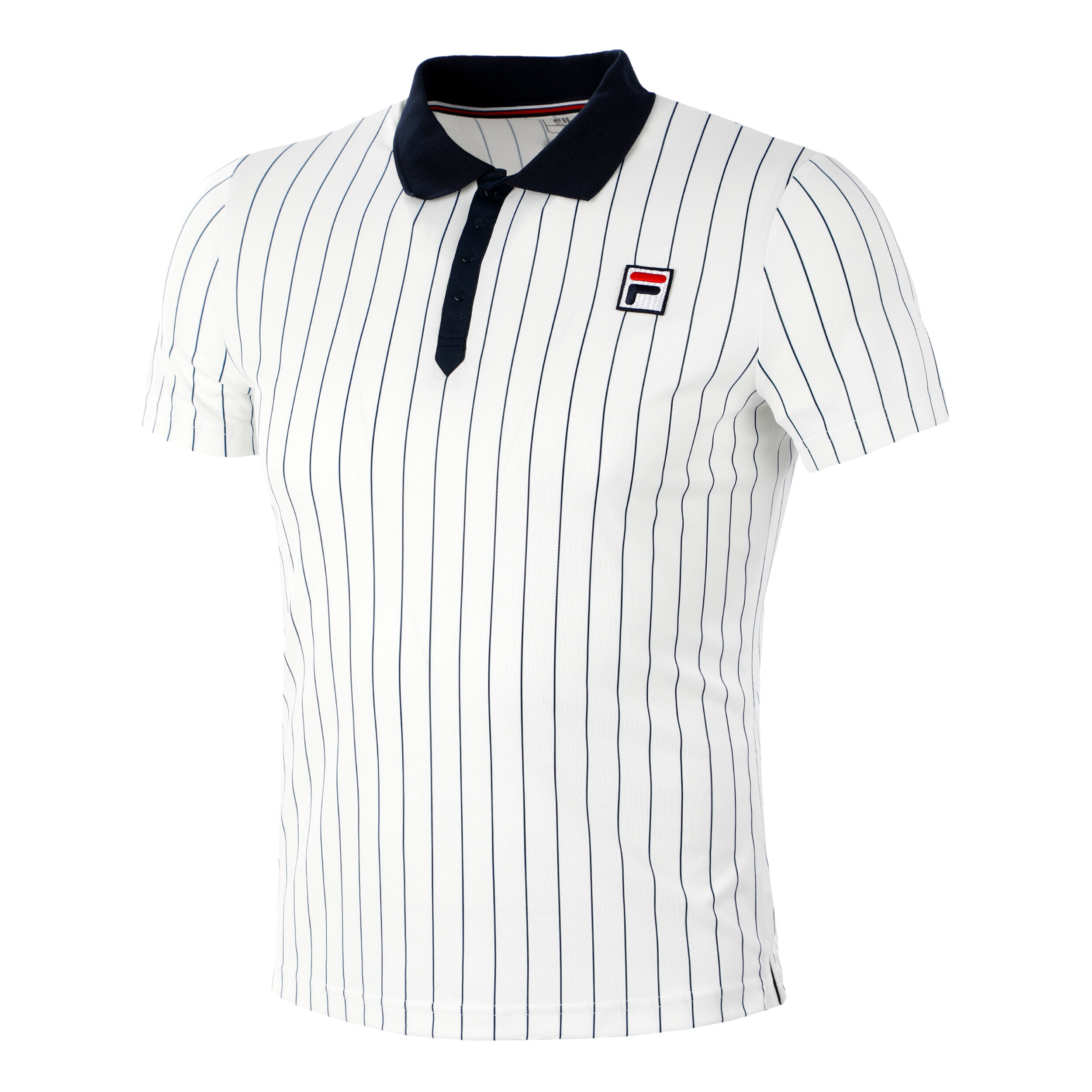 Buy Fila Stripes Bj rn Polo Hombres Blanco Azul Oscuro online
