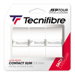 Sobregrips Tecnifibre Tecnifibre Contact Slim 3er Pack De 3-Blanco