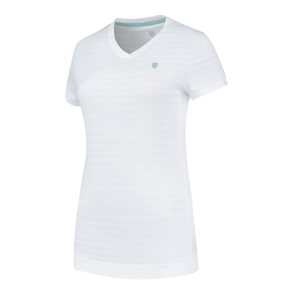 K-Swiss Hypercourt V-Neck Top Camiseta De Tirantes Mujeres - Blanco