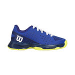Zapatillas de tenis Wilson Wilson RUSH PRO AC Zapatilla Todas Las Superficies Ni&ntilde;os-Azul,Amarillo Ne&oacute;n