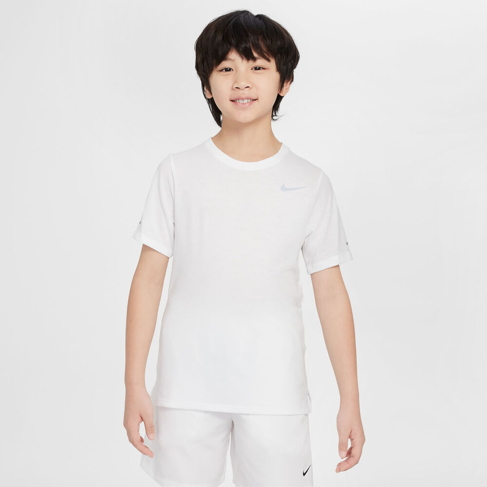 Nike Dri-Fit  Camiseta de manga corta Chicos-blanco