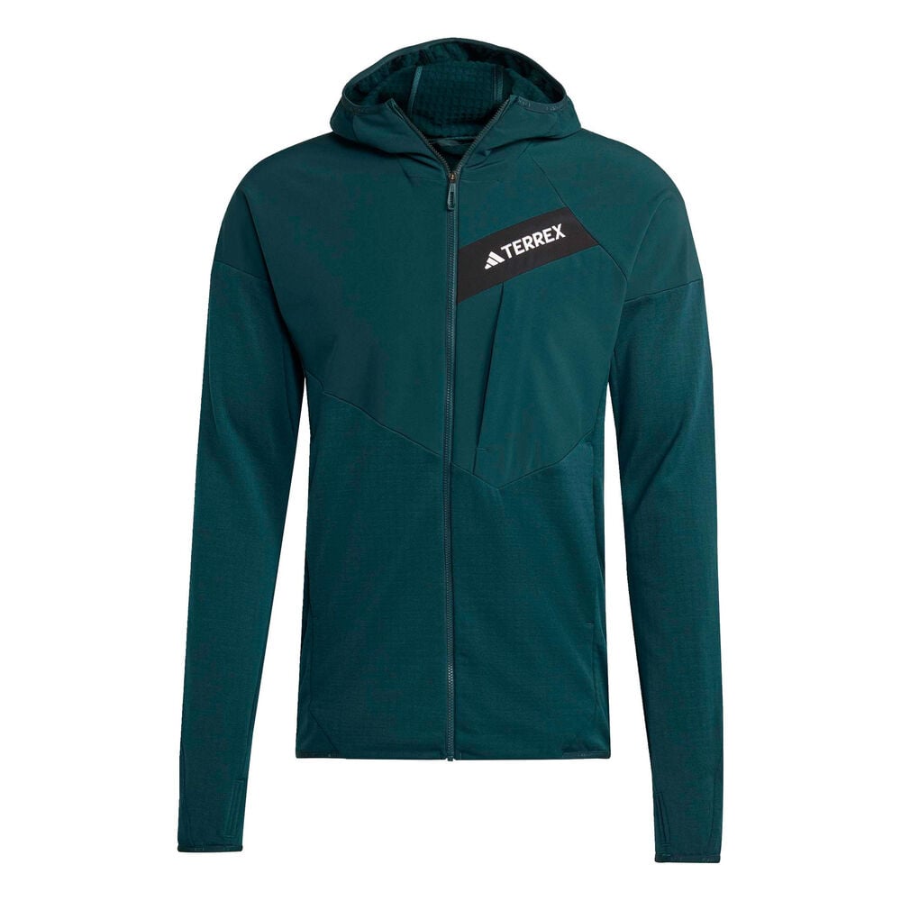 adidas Terrex TRK ClimaWarm Fleece Chaqueta Para Correr Hombres-Verde