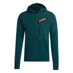 Ropa adidas adidas Terrex TRK ClimaWarm Fleece Chaqueta Para Correr Hombres-Verde