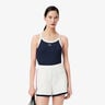Camiseta De Tirantes Mujeres-Azul Oscuro,Blanco