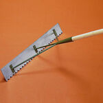 Accesorios de pista Tegra Tegra Regleta Dentada De Raspado Con Pivote De Metal (sin Mango)-Plateado