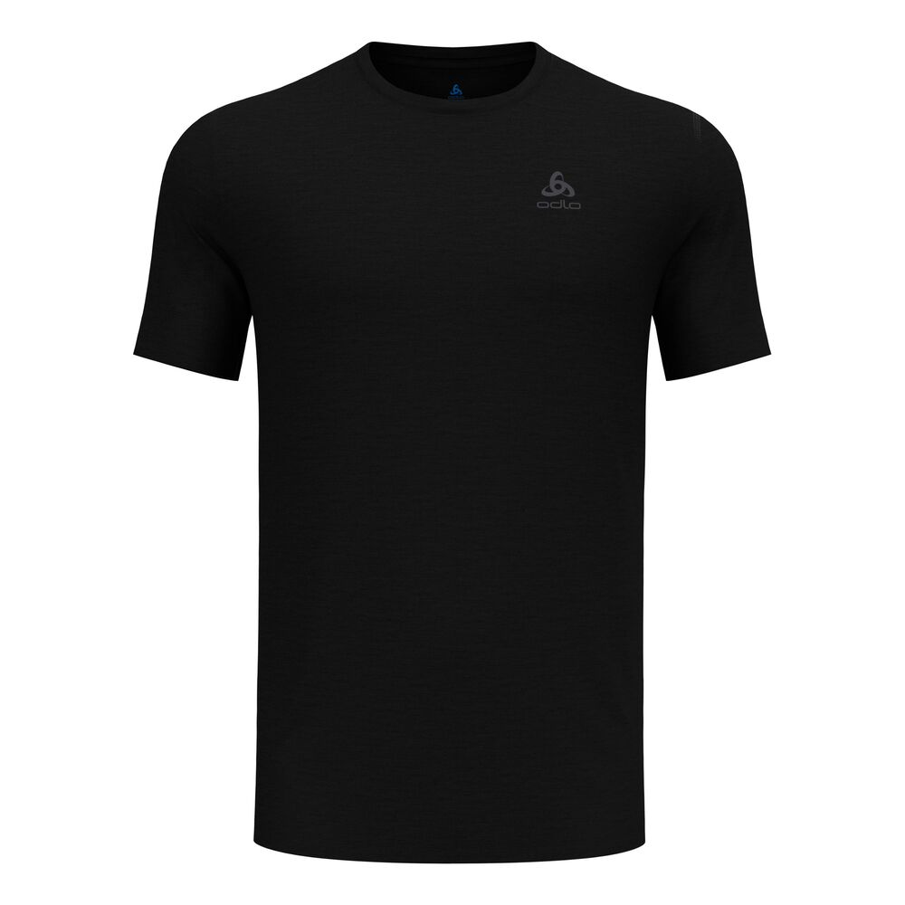 Odlo Crew Camiseta De Running Hombres-Negro