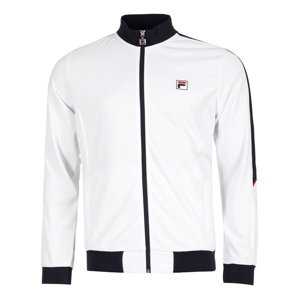 Fila Manuel Chaqueta De Entrenamiento Hombres-Blanco,Azul Oscuro