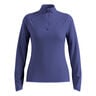 Zeroweight Warm Mid Layer 1/2 Zip Camiseta De Running Mujeres-Azul