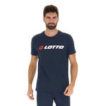 Lotto Lotto MSC II Logo Camiseta de manga corta Hombres - azul oscuro, blanco
