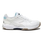 Zapatillas de tenis Diadora Diadora S. Challenge 6 Sl Zapatilla Tierra Batida Mujeres-Blanco,Azul Claro