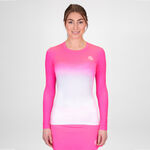 Ropa BIDI BADU BIDI BADU Crew Gradiant Camiseta De Manga Larga Mujeres-Rosa,Blanco