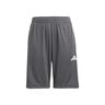 Essentials 3Stripes Shorts Niños-Gris Oscuro