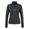Mesa Half-Zip Top De Running Mujeres-Negro
