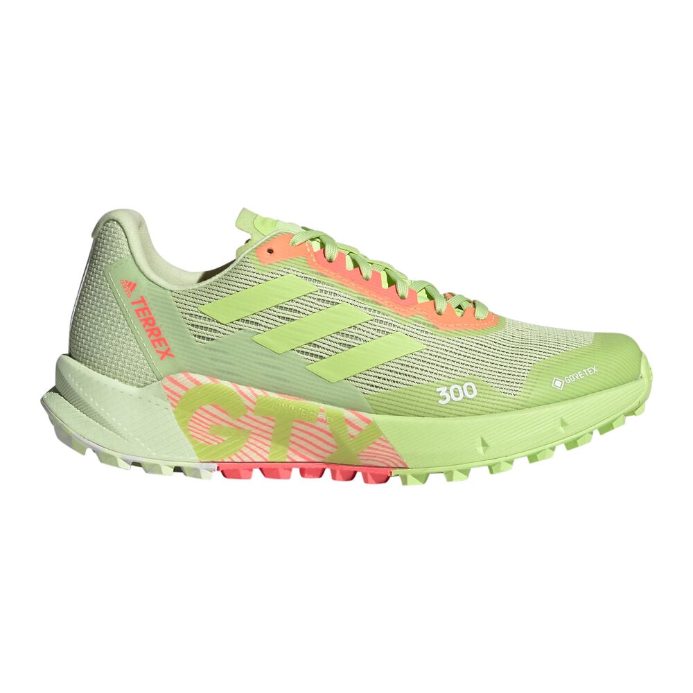 adidas Terrex Agravic Flow 2 GTX Zapatilla Trail Mujeres-Lima,Naranja