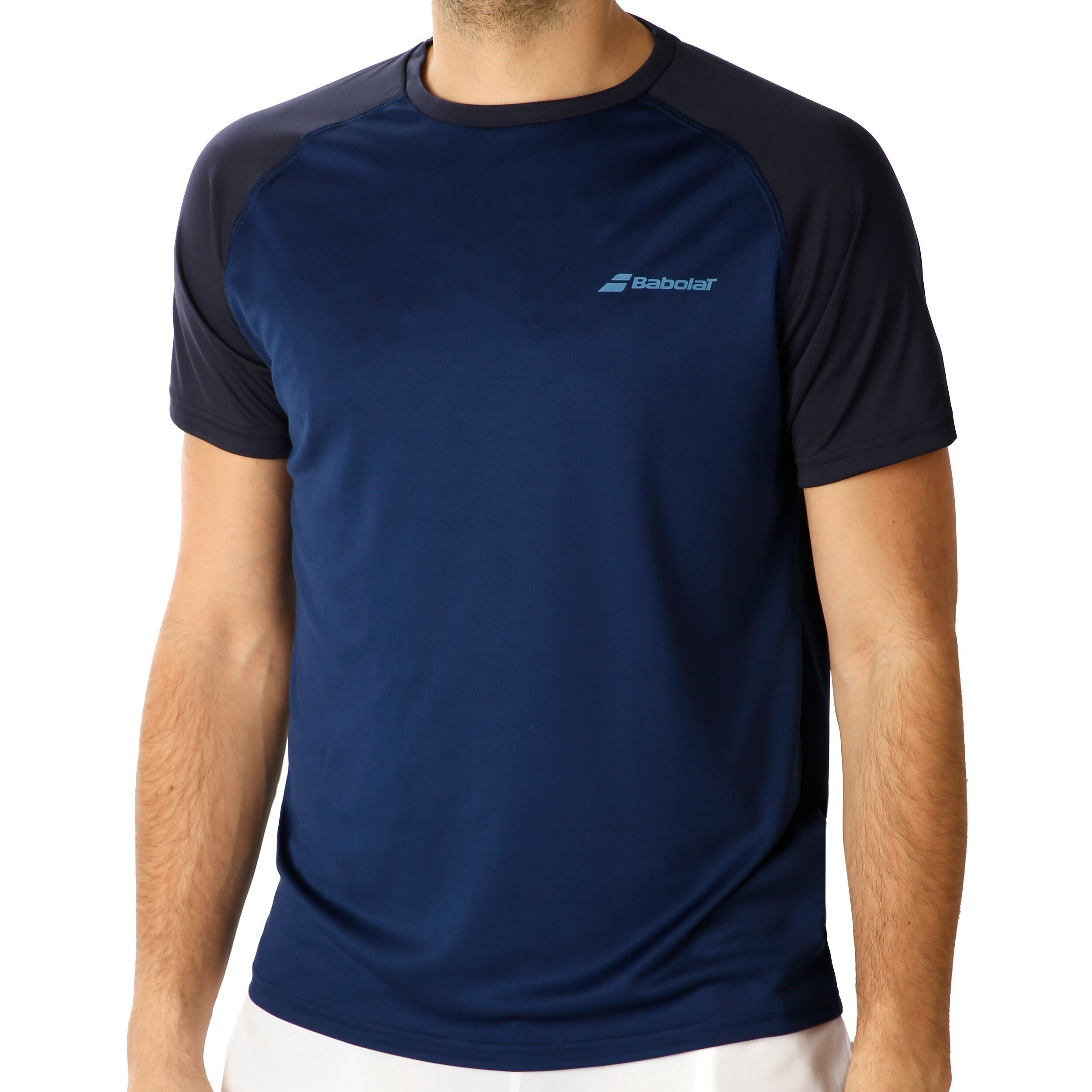 Play Crew Neck Camiseta De Manga Corta Hombres Azul Oscuro Azul