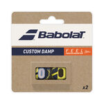 Accesorios para raquetas Babolat Babolat Custom Damp Antivibradores Pack De 2-Negro,Amarillo