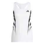 Ropa adidas adidas Adizero Archive Singlet Camiseta De Running Mujeres-Blanco