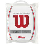 Sobregrips Wilson Wilson Pro Overgrip Perforated Pack De 12-Blanco