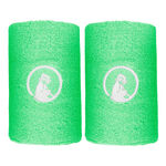 Ropa de tenis Quiet Please Quiet Please Long Cinta para sudor - Pack de 2 Unisex-verde, blanco