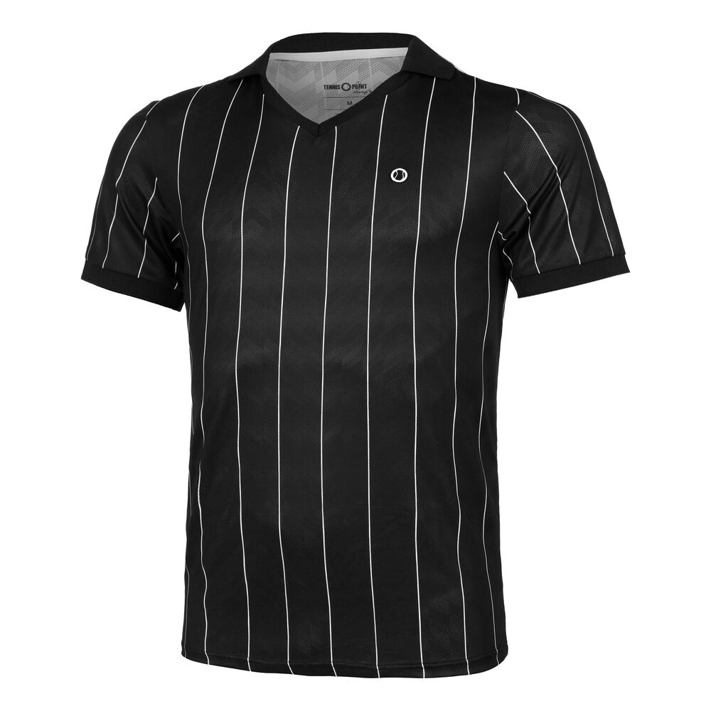 Tennis-Point Stripes Polo Edición Especial Hombres - Negro, Blanco