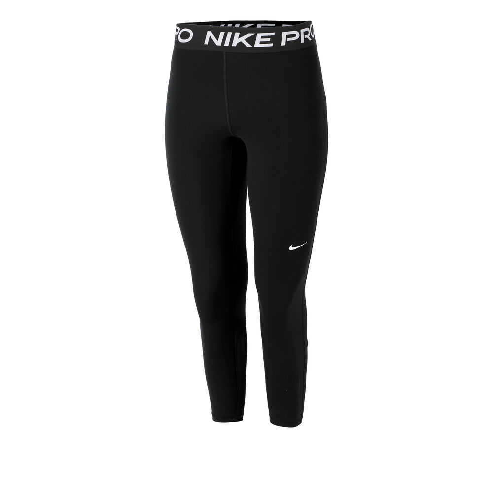 Nike Pro 365 3/4 Malla Mujeres-Negro,Blanco