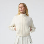 Ropa 334 DSSLR Walk On Court Sudadera Con Cremallera Mujeres-Crema