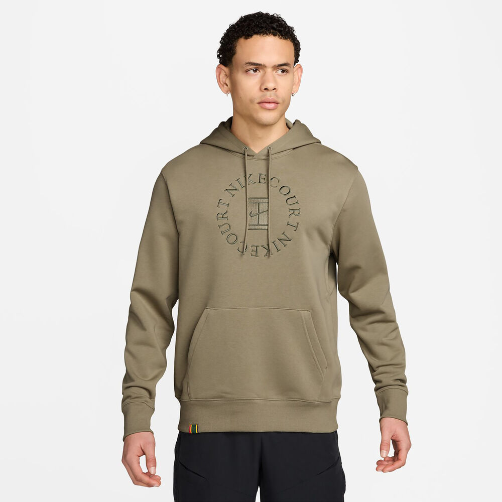 Nike Court Dri-Fit Heritage Sudadera con capucha Hombres - oliva, oliva