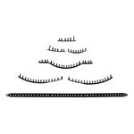 Accesorios para raquetas Babolat Babolat Pure Strike BG Pure Strike VS Juego De Cintas Con Ojales-Negro