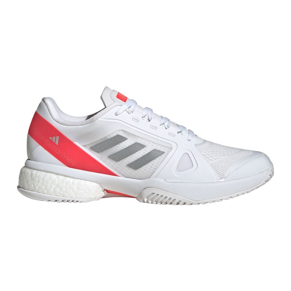 adidas Stella Court Zapatilla Todas Las Superficies Mujeres-Blanco,Rojo
