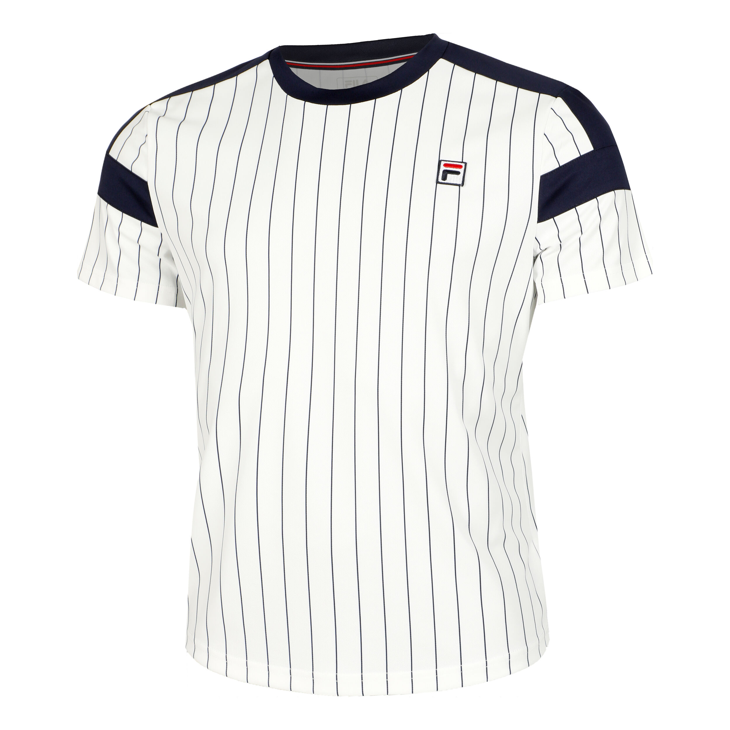 Buy Fila Stripes Jascha Camiseta De Manga Corta Hombres Crema online Tennis Point ES
