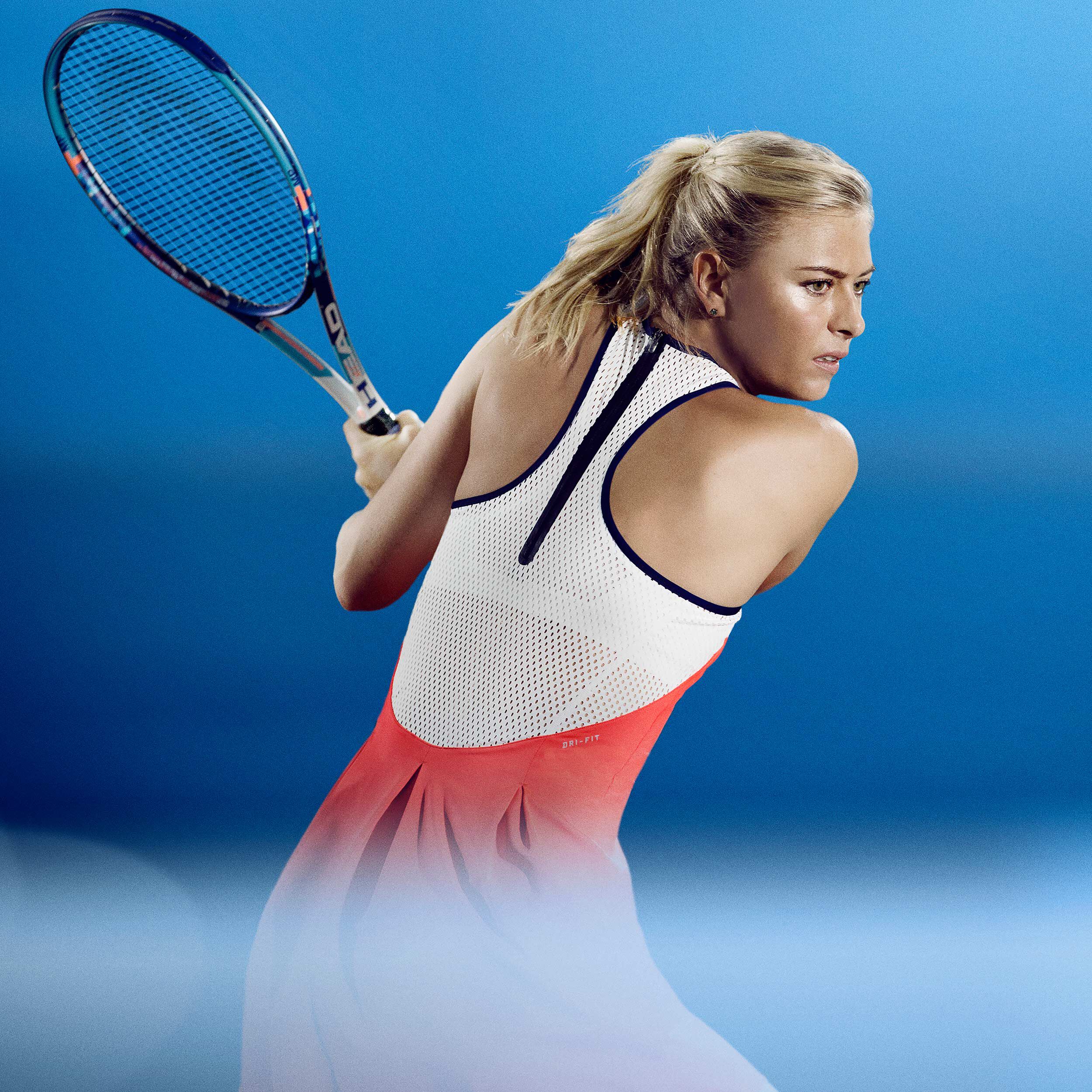 Buy Nike Maria Sharapova Premier Vestido Mujeres Naranja Neon Blanco online Tennis Point ES