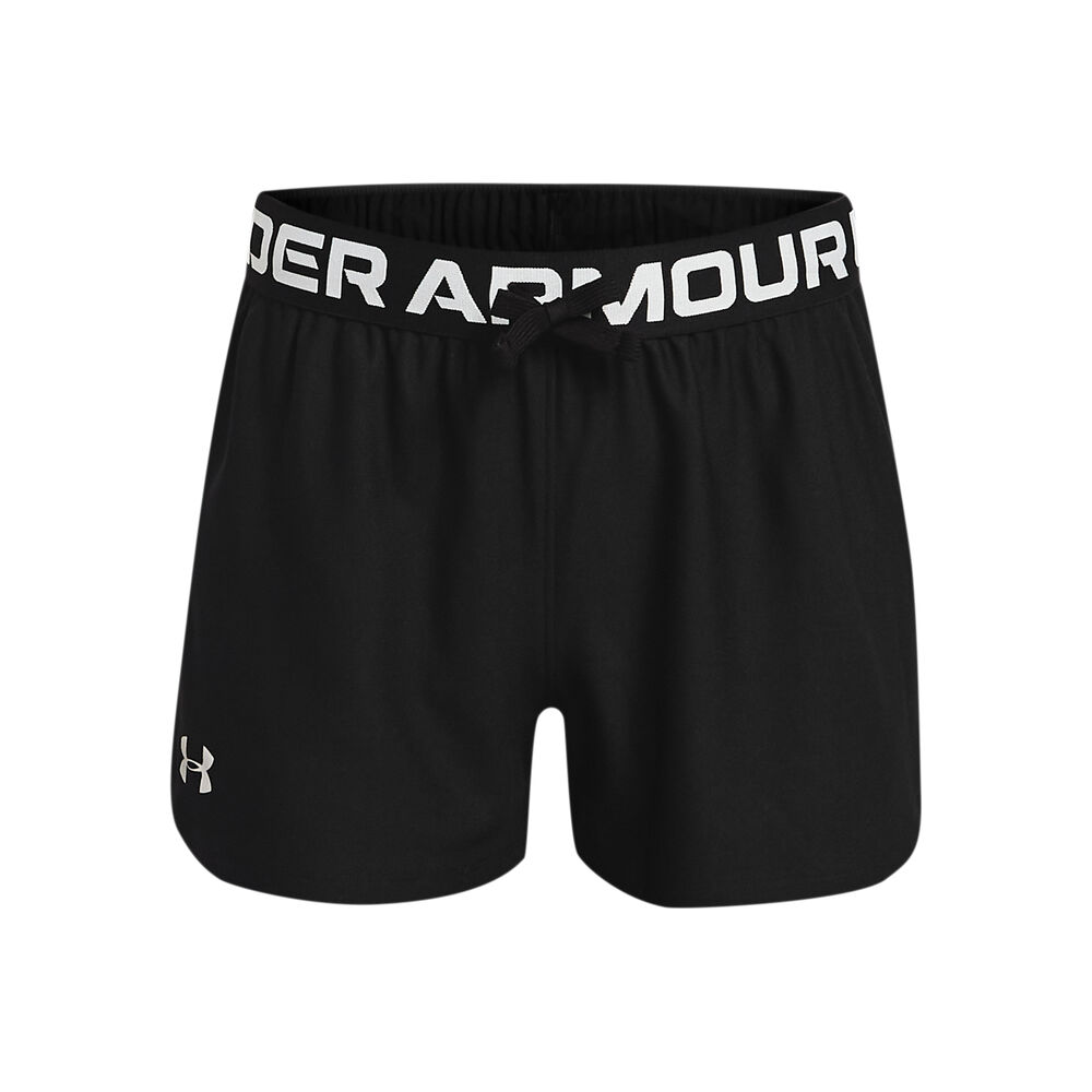 under armour play up printed shorts chicas - negro, blanco