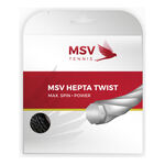 Cordajes De Tenis MSV Hepta - Twist 12m anthrazit