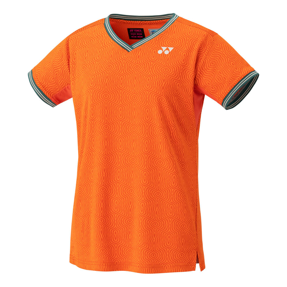 Yonex Crew Neck Camiseta De Manga Corta Mujeres - Naranja