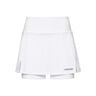 Club Basic Long Falda Mujeres-Blanco,Plateado