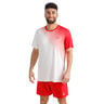 Crew 2.0 Camiseta de manga corta Hombres-rojo, blanco