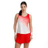 Crew Racerback Camiseta de tirantes Mujeres-rojo, blanco