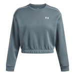 Ropa Under Armour Under Armour Rival Fleece Piped Crew Sudadera Mujeres-azul-gris